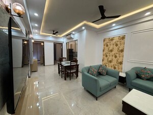 Living Room in 3 BHK Builder Floor at Smart World Orchard, Sector 61 – for Rent