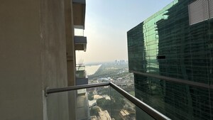 Balcony in 3 BHK Apartment at Supertech Supernova Nova Residences, Sector 94 – for Rent