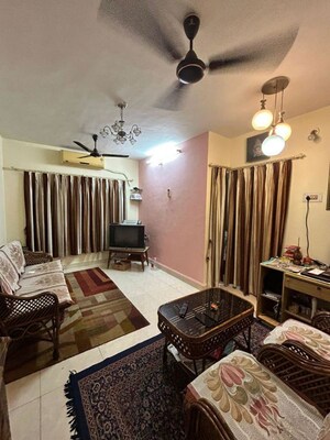 Living Room in 1 BHK Apartment at Rutu Enclave, Kasarvadavali – for Rent