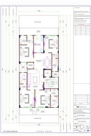 Floor Plan in 4 BHK Builder Floor at DLF Garden City Independent Floors, Sector 92 – for Rent