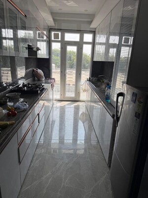 Kitchen in 4 BHK Builder Floor at DLF Garden City Independent Floors, Sector 92 – for Rent