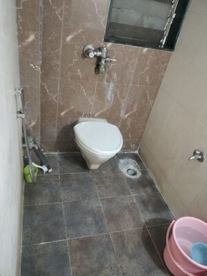 Bathroom in 3 BHK Apartment at Majiwada – for Rent