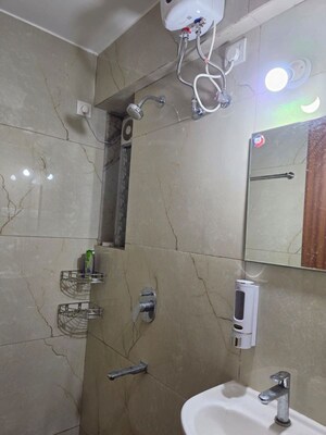Bathroom in 1 BHK Apartment at Raunak Bliss B1, Ghodbunder Road – for Rent