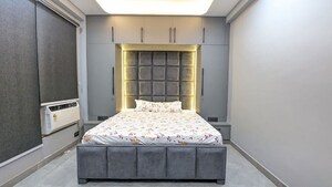 Bedroom in 3 BHK Builder Floor at Ashoka Enclave 3, Sector 35 – for Rent