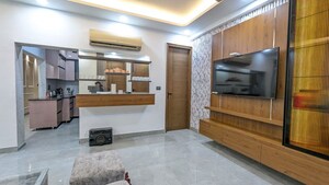Living Room in 3 BHK Builder Floor at Ashoka Enclave 3, Sector 35 – for Rent
