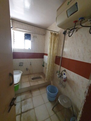 Bathroom in 1 BHK Apartment at Puranik Abitante, Bavdhan – for Rent