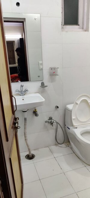 Bathroom in 1 BHK Builder Floor at Kalkaji – for Rent