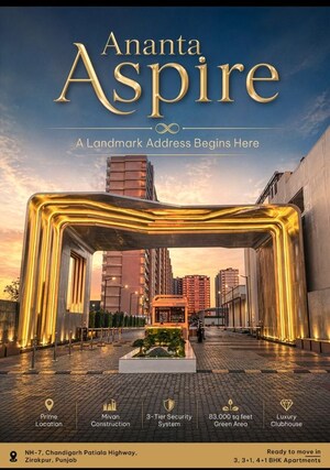 5 BHK Apartment – Exterior View View at The Ananta Aspire, Utrathiya - for Sale