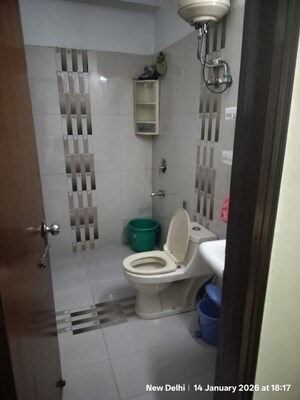 Bathroom in 1 BHK Builder Floor at Kailash Colony – for Rent