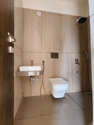 Bathroom in 2 BHK Apartment at Satyam Bellagio, Sanpada – for Rent