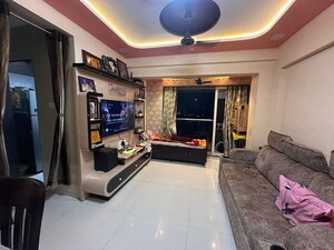 Living Room in 2 BHK Apartment at Space Residence, Mira Road – for Rent