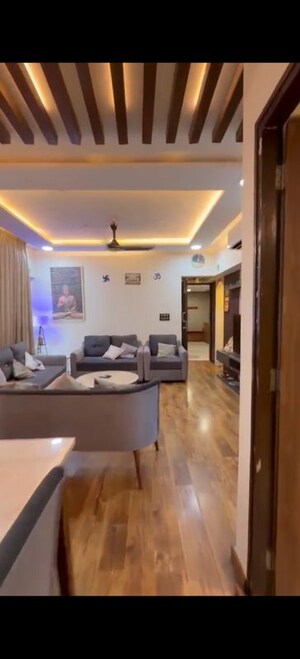 Living Room in 3 BHK Apartment at Lodha Amara, Kolshet Road – for Sale