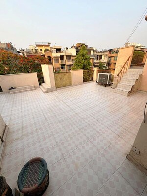 Terrace in 3 BHK Builder Floor at Kalkaji – for Rent