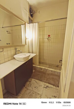 Attached Bathroom in 4 BHK Builder Floor at Greater Kailash I – for Rent