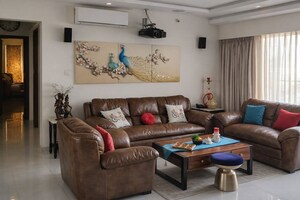 Living Room in 4 BHK Apartment at Kolte Patil Tuscan Estate Signature Meadows, Kharadi – for Rent