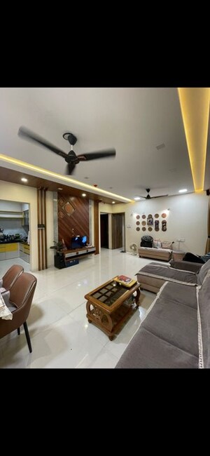 Living Room in 3 BHK Apartment at Bhandari 7 Plumeria Drive, Tathawade – for Rent