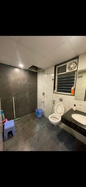 Bathroom in 3 BHK Apartment at Bhandari 7 Plumeria Drive, Tathawade – for Rent