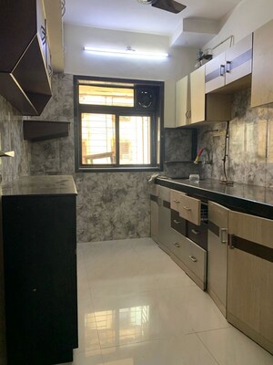 Kitchen in 2 BHK Apartment at Krishna Leela CHS Goregaon, Goregaon West – for Rent