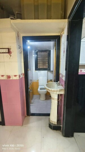 Bathroom in 1 BHK Apartment at Mathru Prerana, Dombivli West – for Rent