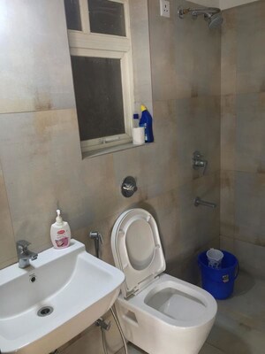 Bathroom in 1 BHK Apartment at Puranik Abitante, Bavdhan – for Rent