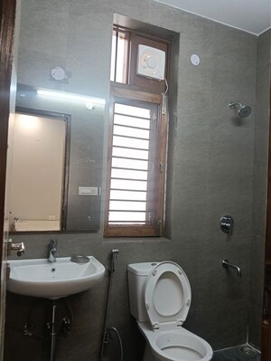 Bathroom in 3 BHK Builder Floor at Jalvayu Vihar – for Rent