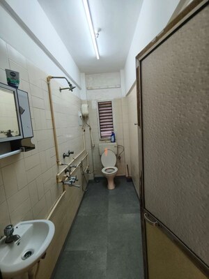 Bathroom in 3 BHK Apartment at Landmark Apartment Santacruz, Vakola – for Rent
