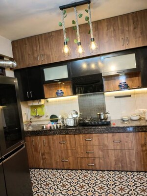 Kitchen in 2.5 BHK Apartment at Crossing Republik, Crossing Republic – for Rent