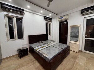Bedroom in 3 BHK Builder Floor at Sushant Lok I – for Rent