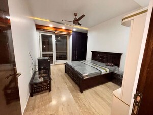 Bedroom in 3 BHK Builder Floor at Sushant Lok I – for Rent