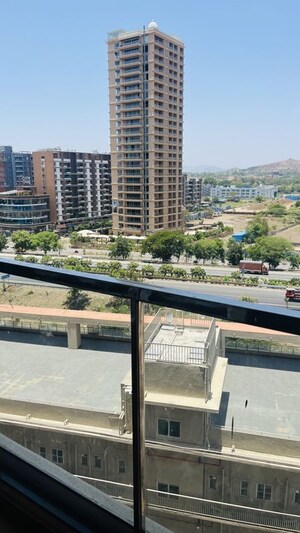 Balcony in 3 BHK Builder Floor at Wadhwani Om Mangalam Yash, Kiwale – for Rent