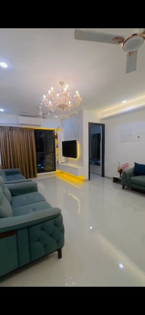 Living Room in 2 BHK Apartment at Dev Leo Tower, Oshiwara – for Rent