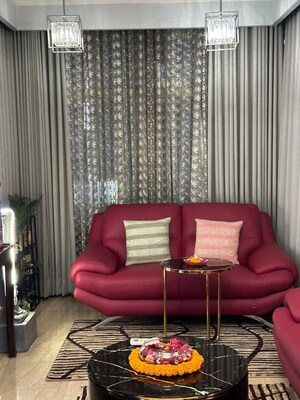 Living Room in 4 BHK Apartment at Ansal Sushant Estate, Sector 52 – for Rent