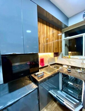 Kitchen in 4 BHK Apartment at Ansal Sushant Estate, Sector 52 – for Rent