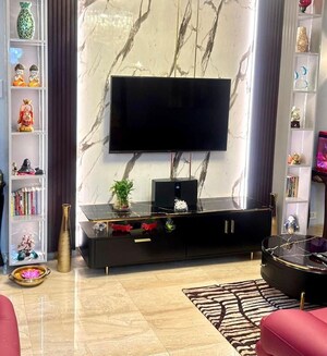 Living Room in 4 BHK Apartment at Ansal Sushant Estate, Sector 52 – for Rent
