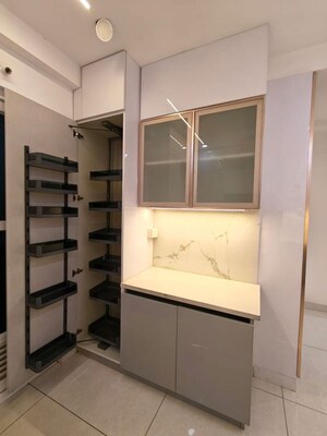 Kitchen in 3 BHK Apartment at Aparna Sarovar Zenith, Nallagandla – for Rent