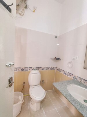Bathroom in 3 BHK Apartment at Aakruthi Silverline, Somasundarapalya – for Rent