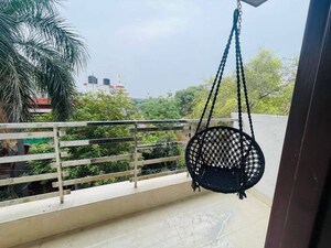 Balcony in 1 BHK Builder Floor at Freedom Fighters Enclave – for Rent