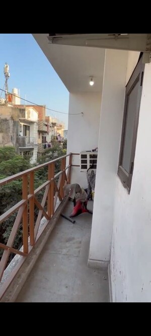 Balcony in 3 BHK Builder Floor at Freedom Fighters Enclave – for Rent