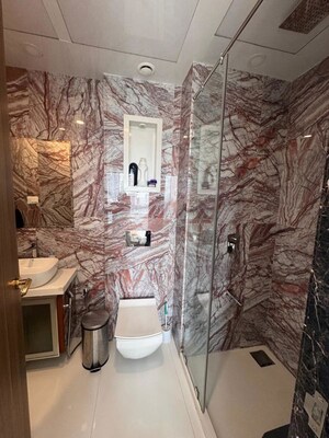 Bathroom in 3 BHK Apartment at Lodha The Park, Worli – for Rent