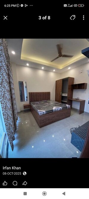Living Room in 1 RK Builder Floor at Freedom Fighters Enclave – for Rent