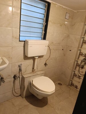 Bathroom in 3 BHK Apartment at Mehta Gold Crest, Virar West – for Rent