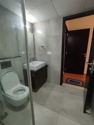 Bathroom in 3 BHK Apartment at Brigade Cosmopolis, Whitefield – for Rent