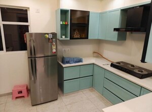 Kitchen in 3 BHK Apartment at Experion Capital, Gomti Nagar – for Rent