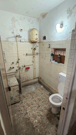 Bathroom in 2 BHK Builder Floor at Malviya Nagar – for Rent
