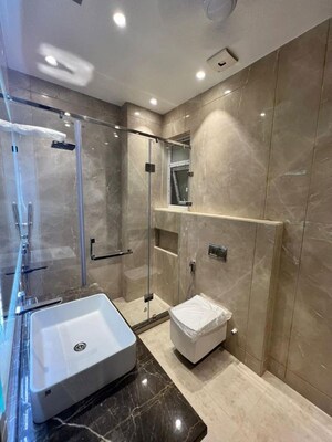 Bathroom in 1 BHK Apartment at Raunak 108, Kasarvadavali – for Rent