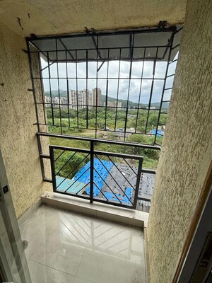 Balcony in 1 BHK Apartment at Raj Residency Kasarvadavali, Kasarvadavali – for Rent