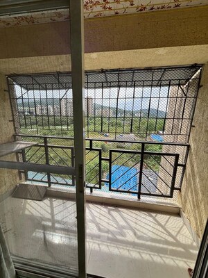 Balcony in 1 BHK Apartment at Raj Residency Kasarvadavali, Kasarvadavali – for Rent