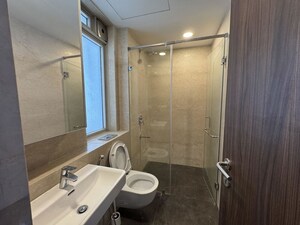Bathroom in 4 BHK Apartment at Lodha The Park Side, Worli – for Rent