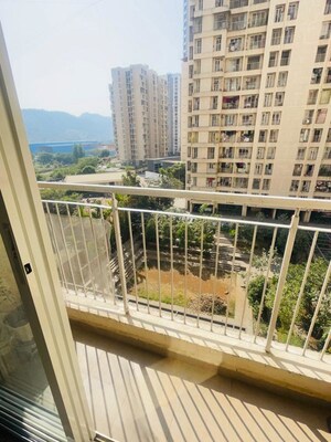 Balcony in 1 BHK Apartment at Raj Residency Kasarvadavali, Kasarvadavali – for Rent