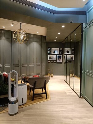 Living Room in 4 BHK Apartment at Lodha World One, Worli – for Rent